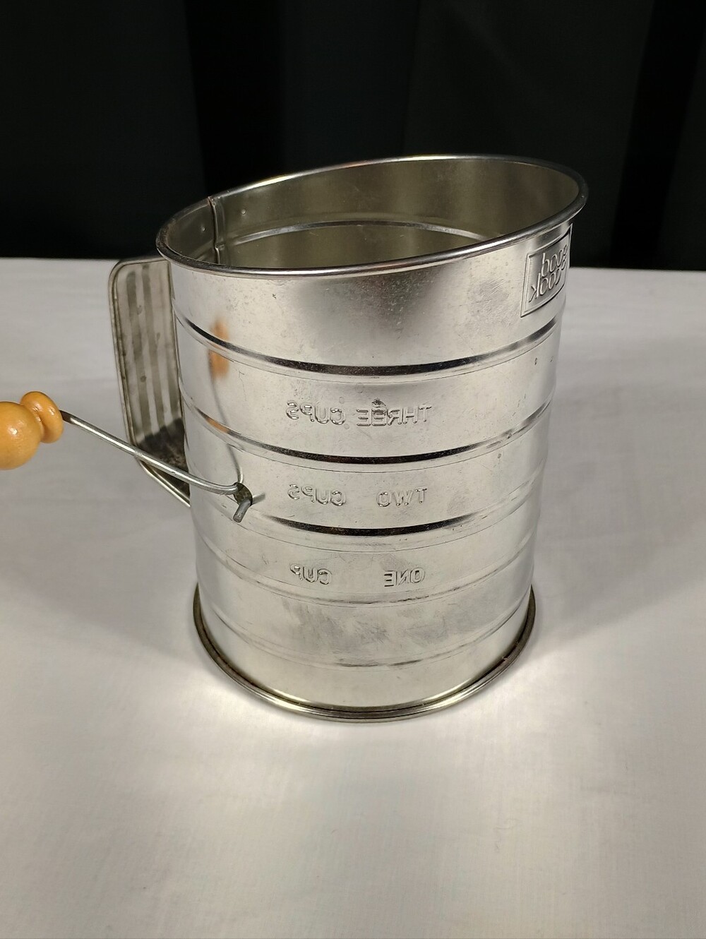 Good Cook Metal Sifter Manual Crank Flour Sifter Baking Kitchen Tool